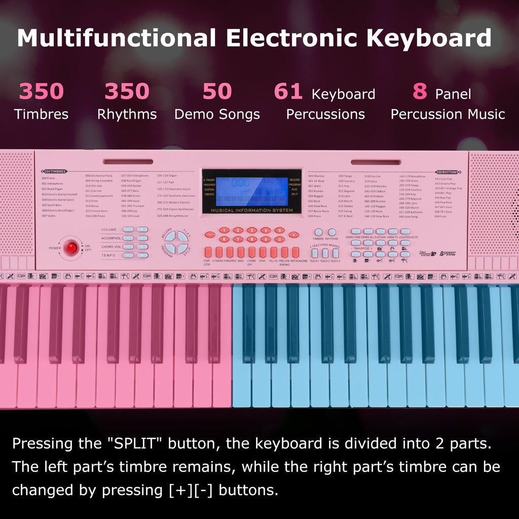 61-Key Electric Piano Keyboard for Beginner