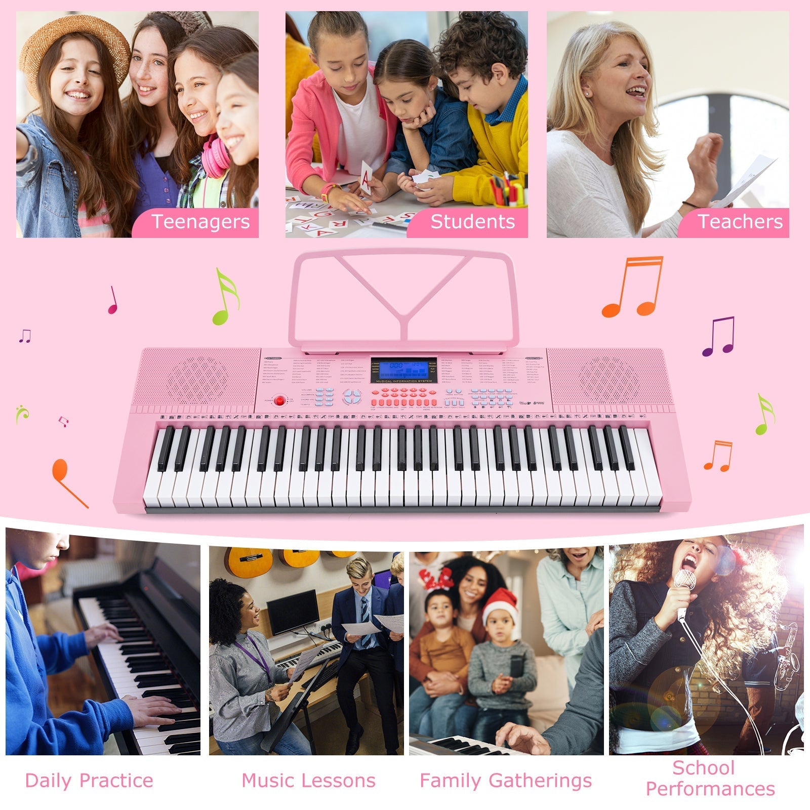 61-Key Electric Piano Keyboard for Beginner
