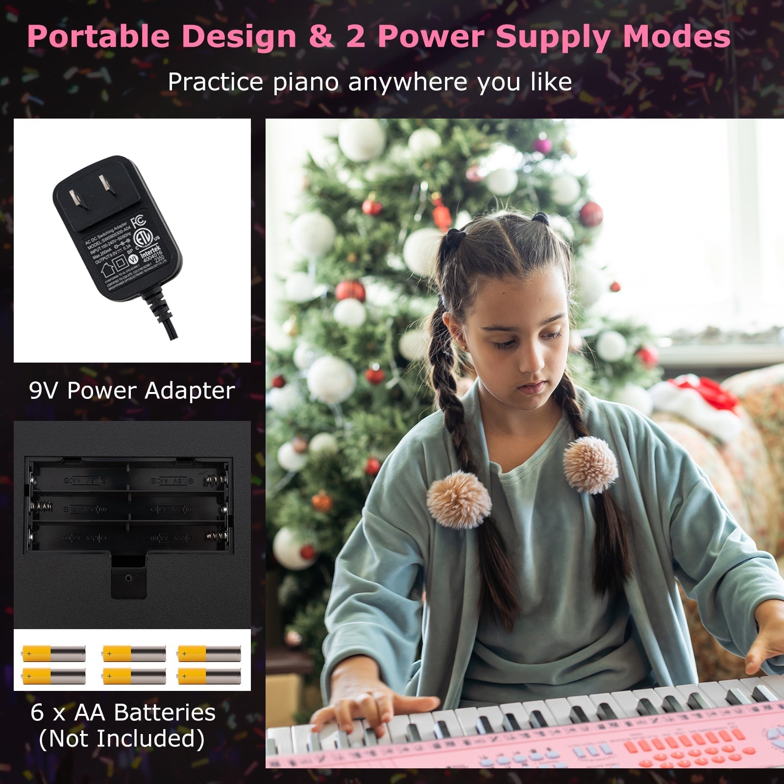 61-Key Electric Piano Keyboard for Beginner