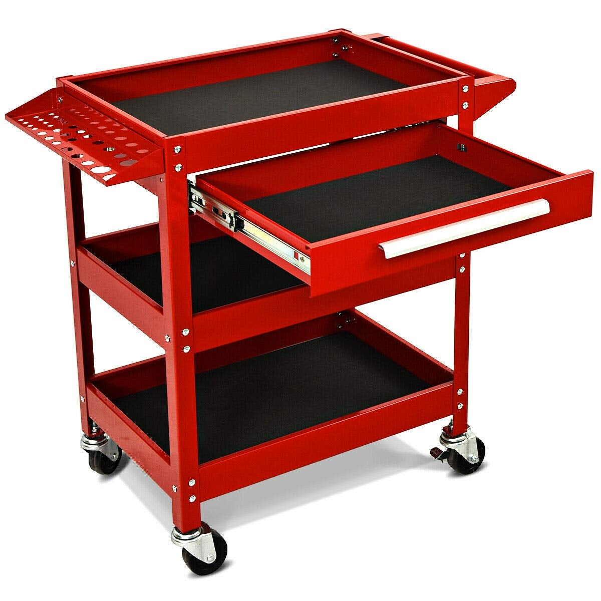 Rolling Tool Cart Mechanic Cabinet Storage ToolBox Organizer with Drawer