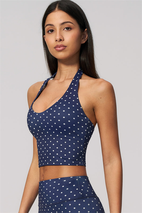 The Frame Halter Tank Top Capri Leggings 2-Piece Set