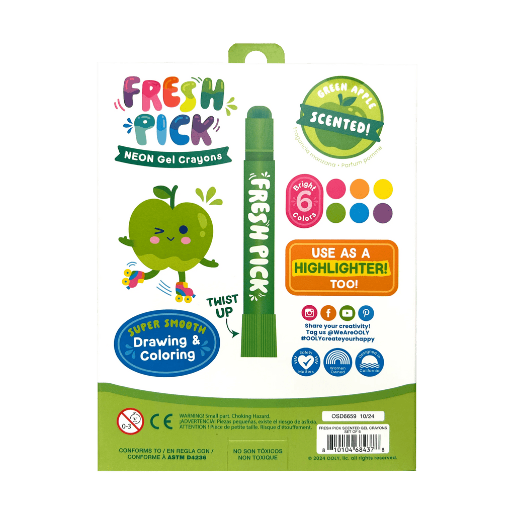 Fresh Pick Apple Scented Gel Crayons