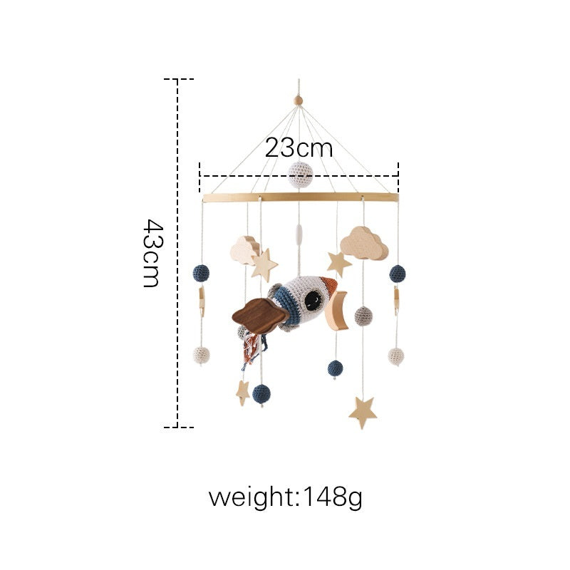Crib Rattle Three-month-old Newborn Stroller Crib Headboard Rattle