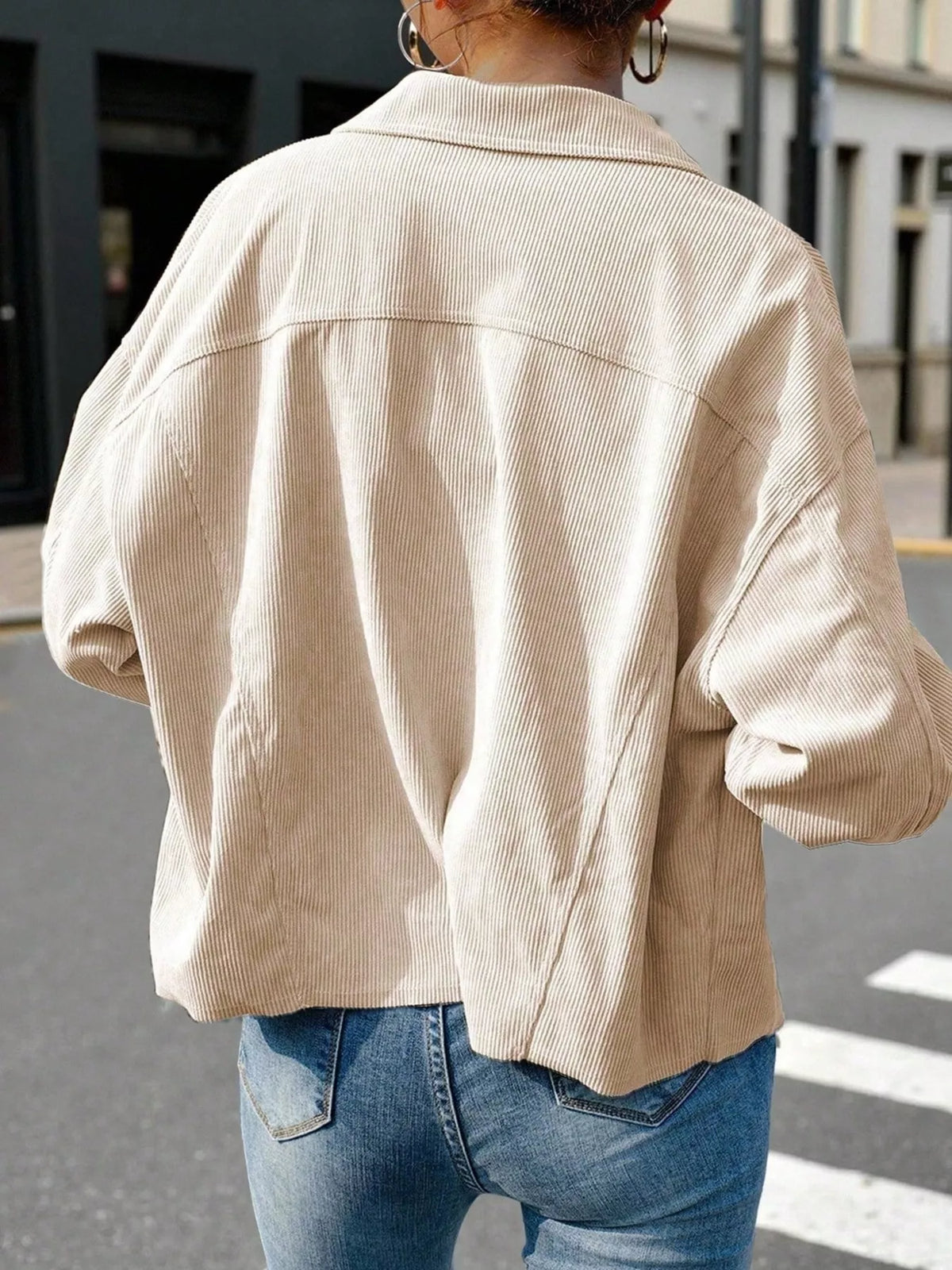 Corduroy Button-Down Shacket