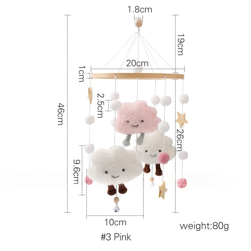 Crib Rattle Three-month-old Newborn Stroller Crib Headboard Rattle