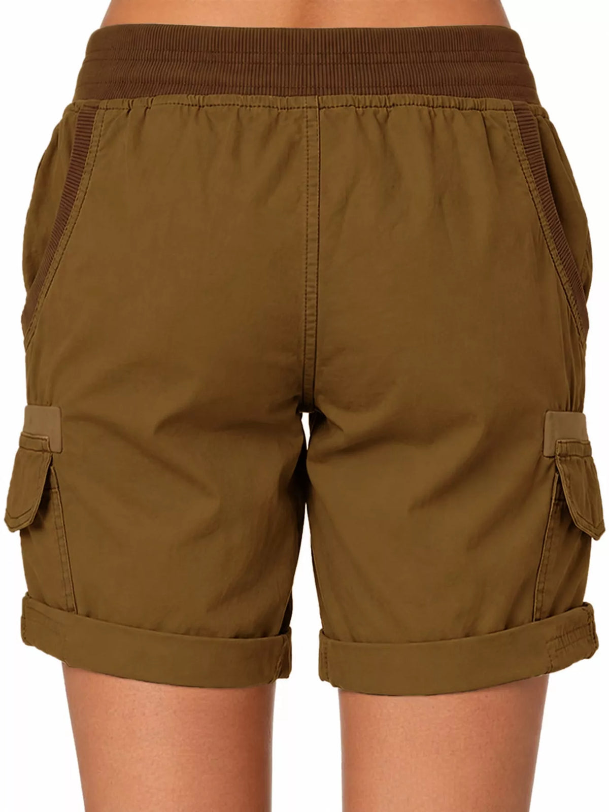 Full Size Drawstring Cargo Shorts Plus Size