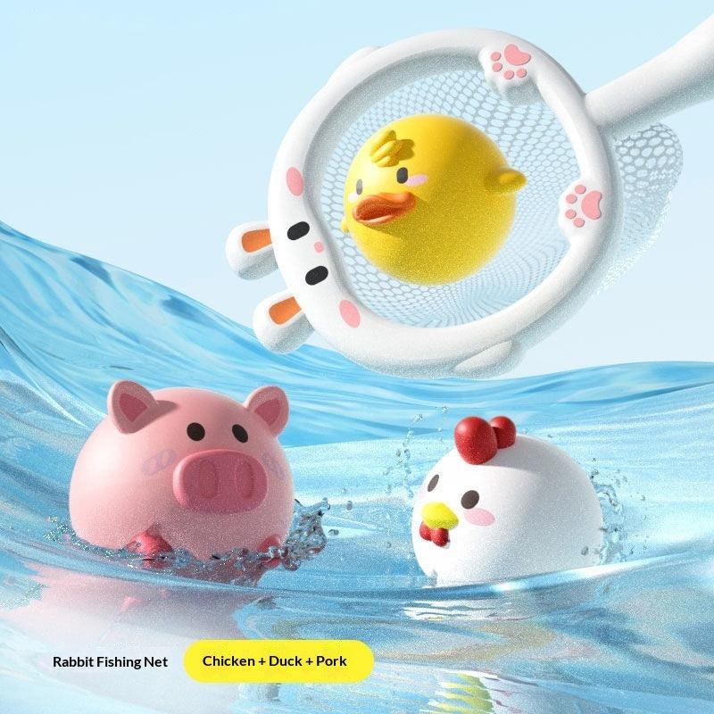 Baby Bath Toy Glowing Soft-plastic Animal For Playtime In The Bathtub