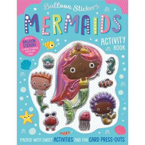 Balloon Stickers Mermaids Activity Book - Paperback