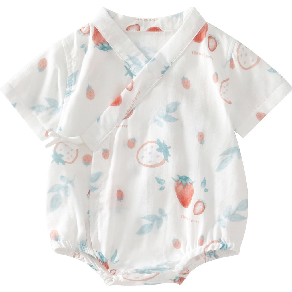 Baby Bamboo Cotton Summer Outfit Triangular Romper Made Of Bamboo Fiber