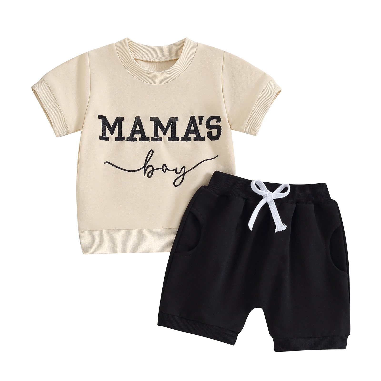 Infant And Toddler Short-sleeve Two-piece Set