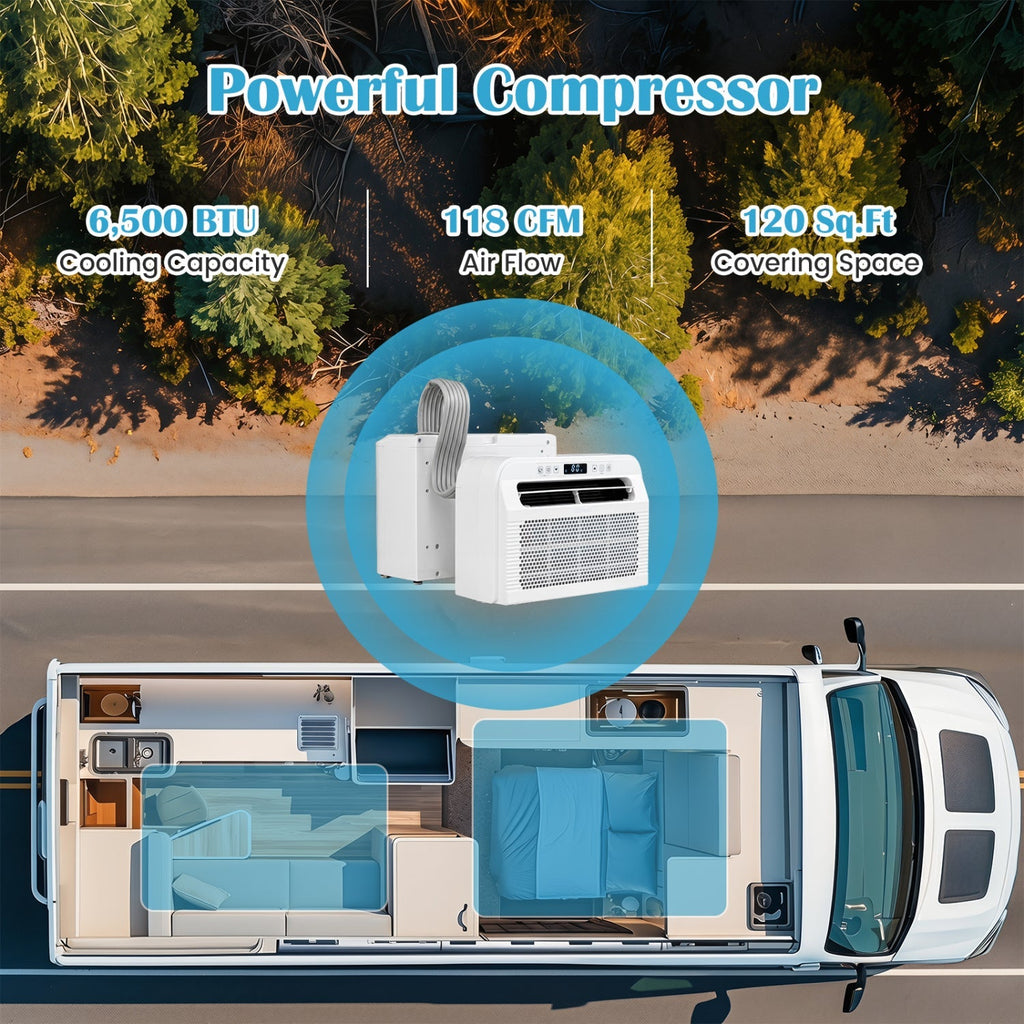 6500 BTU Window Air Conditioner with WiFi and Voice Control