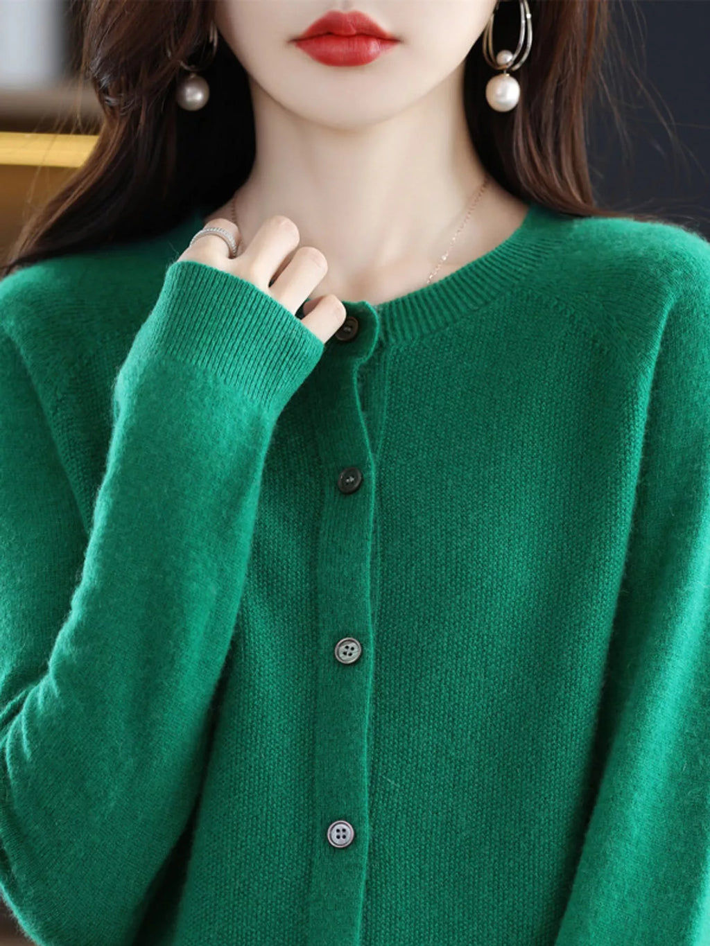 Button-Down Long Sleeve Cardigan