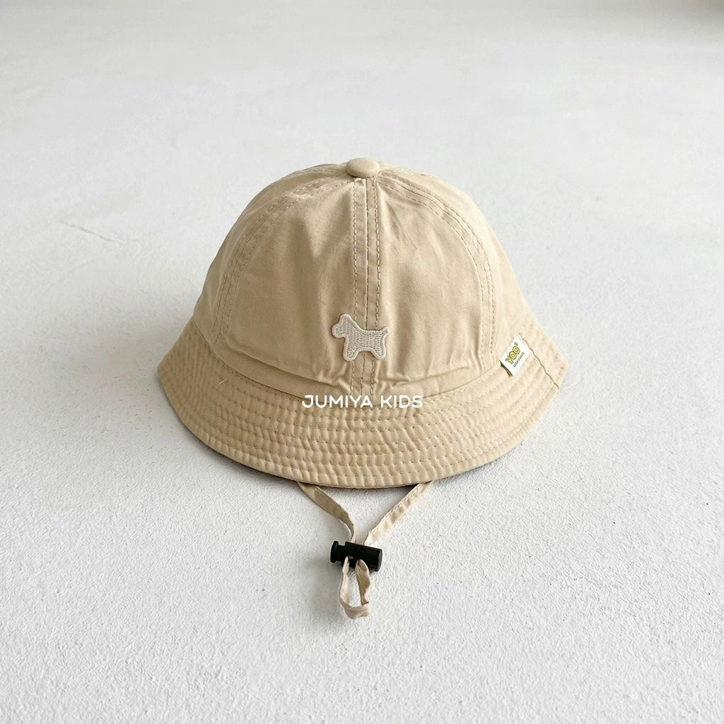 Baby Fisherman Hat With Small Spade Embroidery For Sun Protection