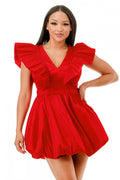 Deep V-Neck Sleeveless Dress