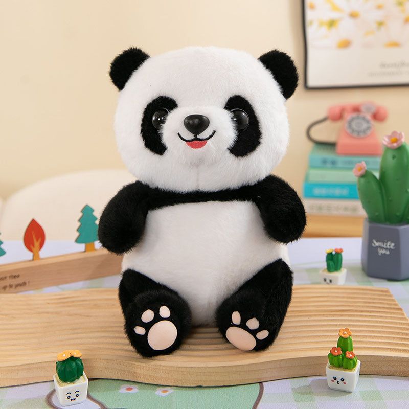 Cute Panda Plush Toy Wearing Clothes