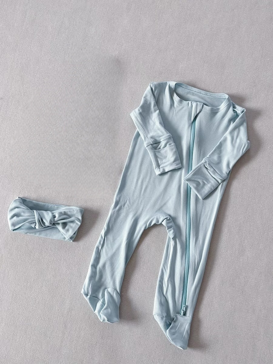 Baby Footed Zip-up Romper Onesie