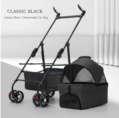 Pet Stroller For Dogs And Cats Lightweight And Foldable