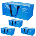 Moving Bags Heavy Duty Storage Totes - Blue 4 Pack