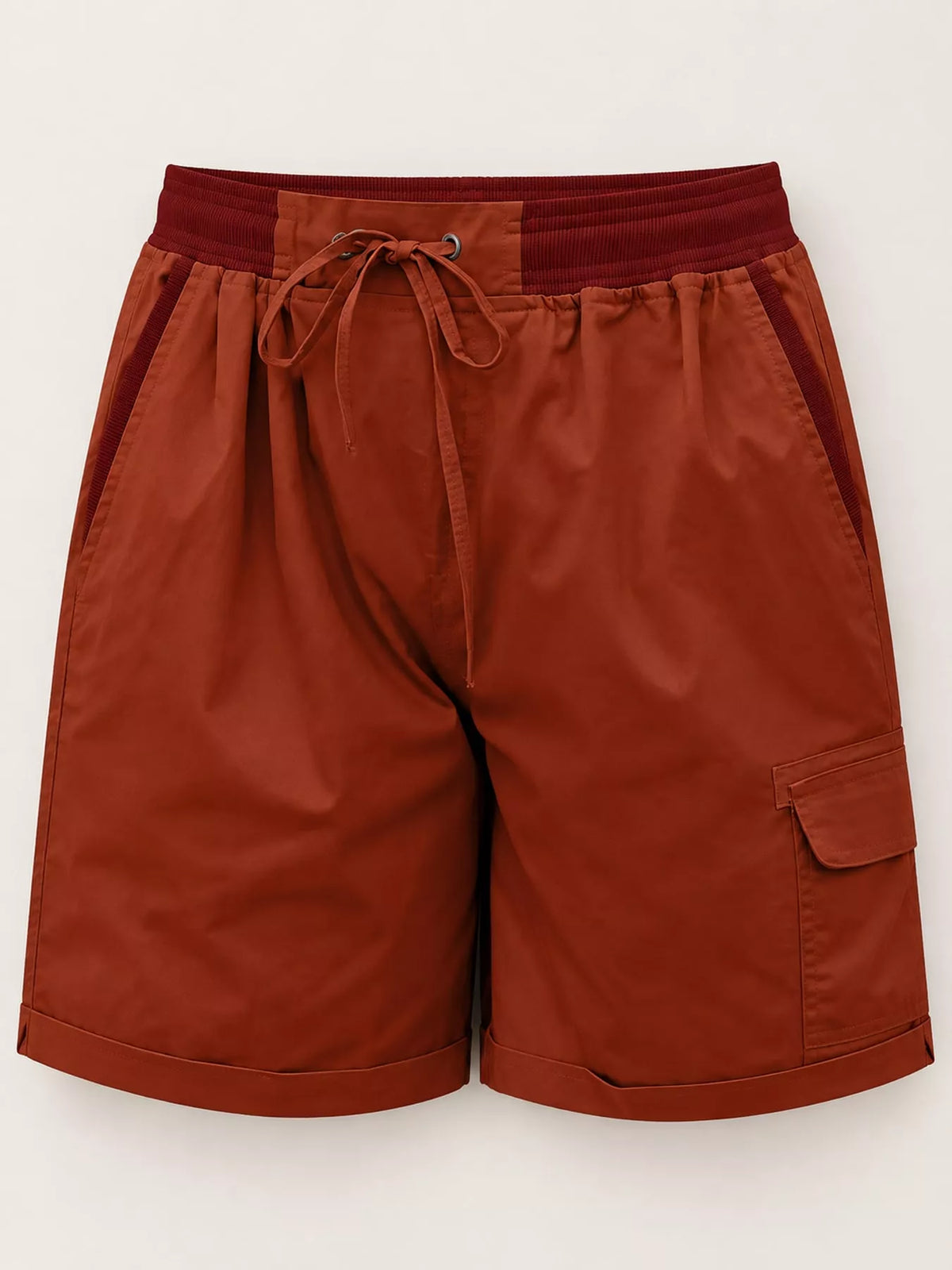 Full Size Drawstring Cargo Shorts Plus Size