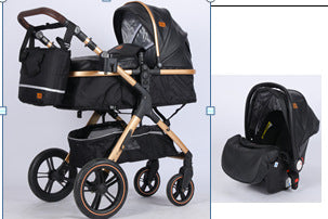 Landscape Stroller With A Reclining Feature And Foldable Design