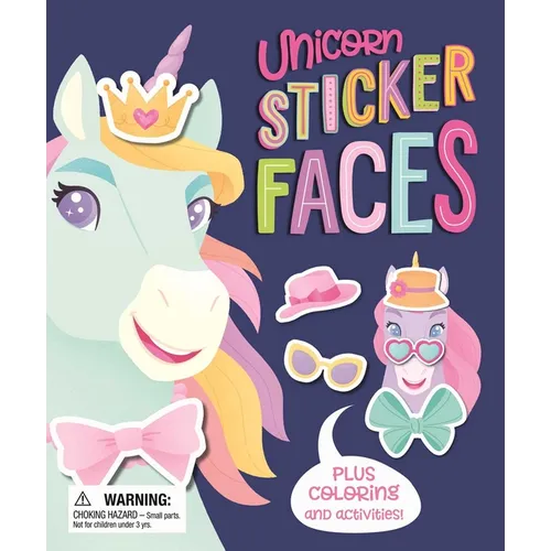 Unicorn Sticker Faces: With Fun Coloring and Activities - Paperback