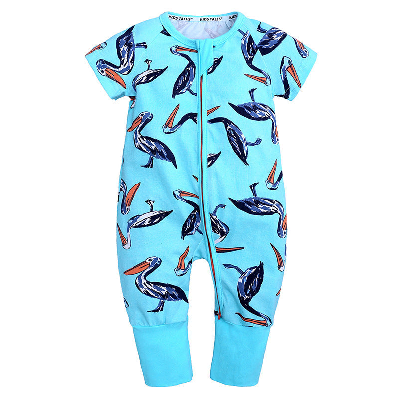 Cartoon Onesie Baby Short-sleeve Bodysuit