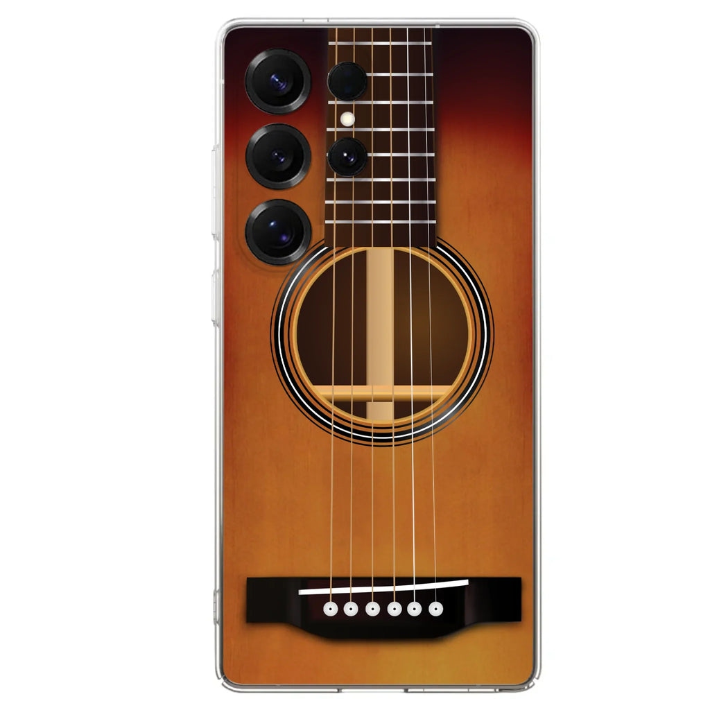 Custom Personalized Acoustic/Electric Guitar Phone Case - Best Gift For Guitarist - Case For iPhone And Samsung