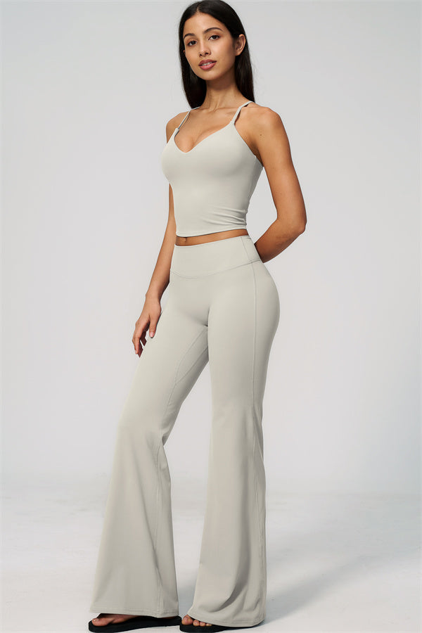 The Zura Tank Top Flared Leggings 2-Piece Set