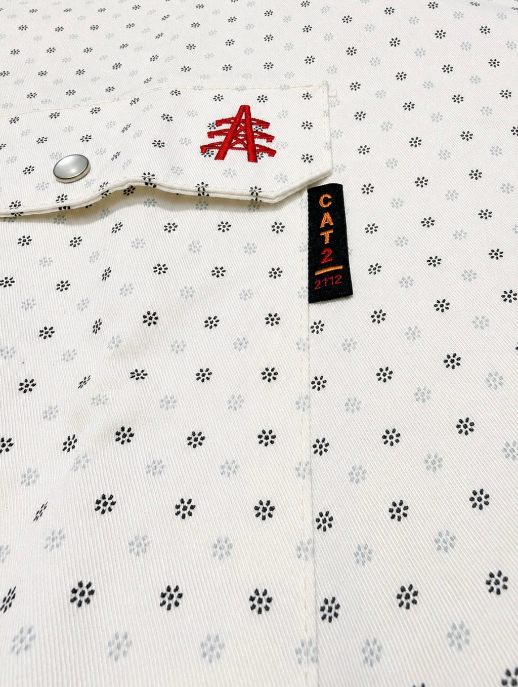FR Pearl Snap Work Shirt - Phantom White