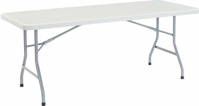 6FT Folding Table PLASTIC 30 X 72