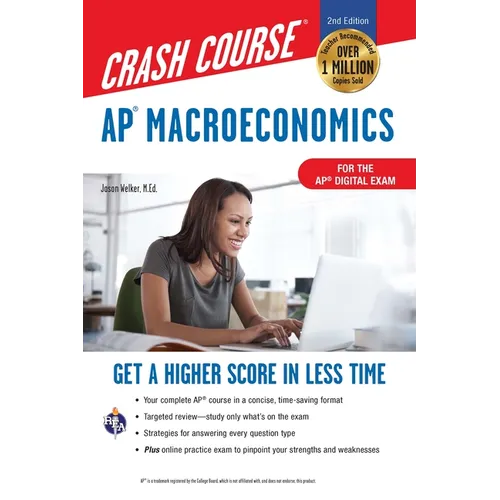 Ap(r) Macroeconomics Crash Course, Book + Online: Get a Higher Score in Less Time - Paperback