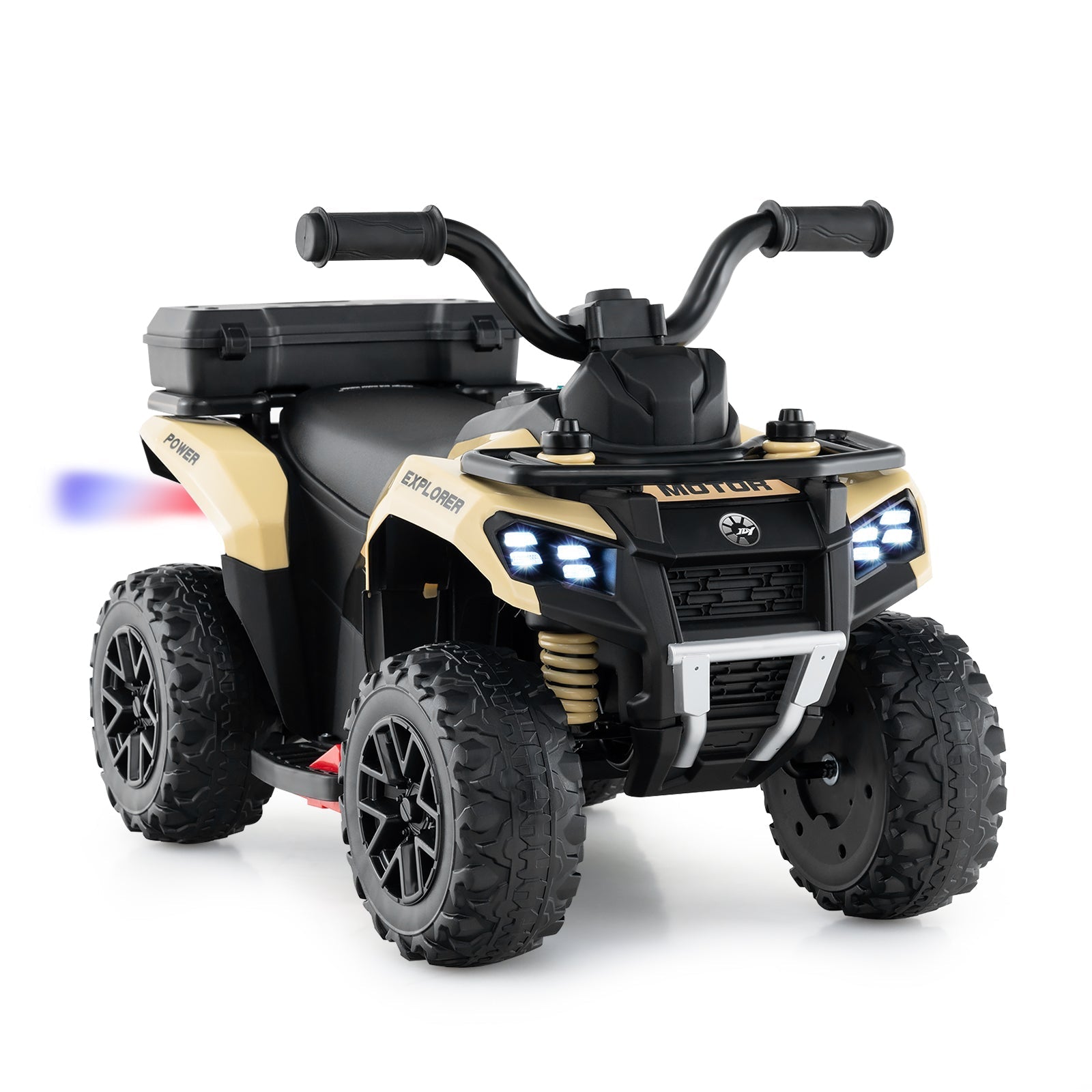 6V Kids Ride On ATV with Spray Function and Storage Box with Music
