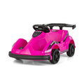 6V Kids Ride On Go Cart with Remote Control and Safety Belt-Pink