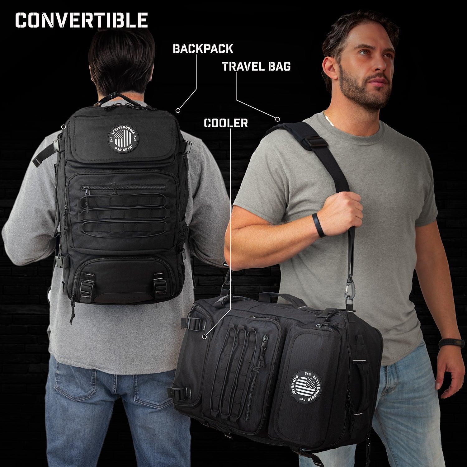 ADG42 FLEX 32L Dad Bag Duffle Backpack with Cooler