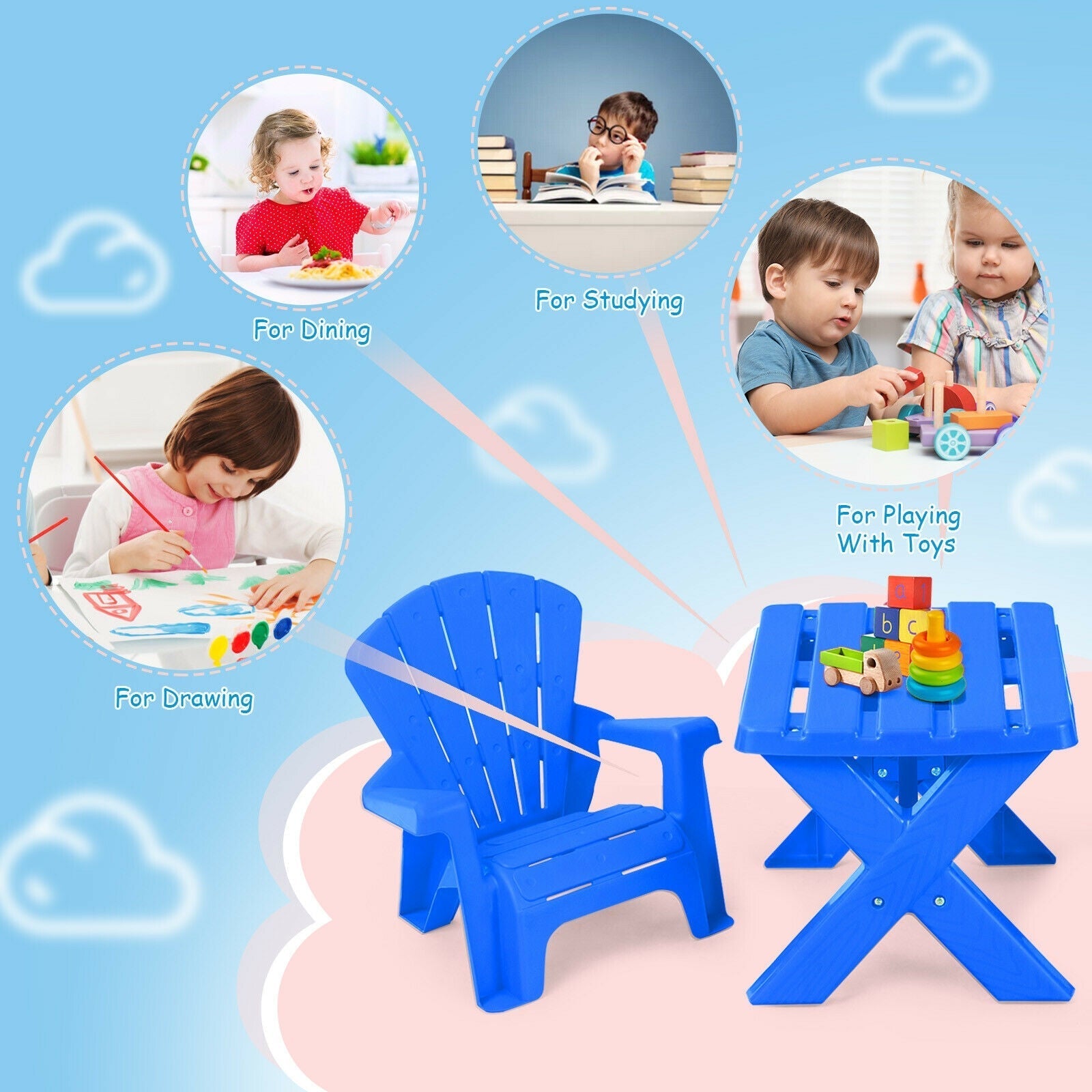 3-Piece Plastic Children
