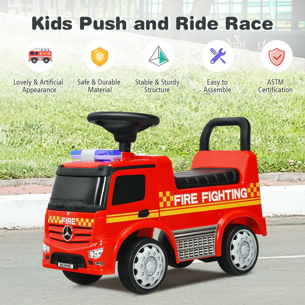 Licensed Mercedes Benz Kids Fire Engine Racer