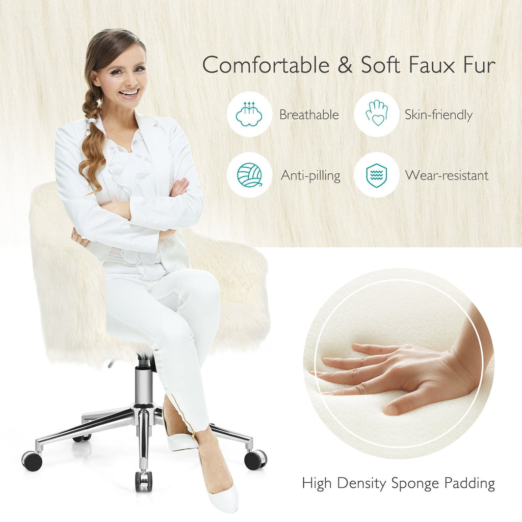 Ergonomic Office Chair with Headrest Adjustable Height for Home Office and Study