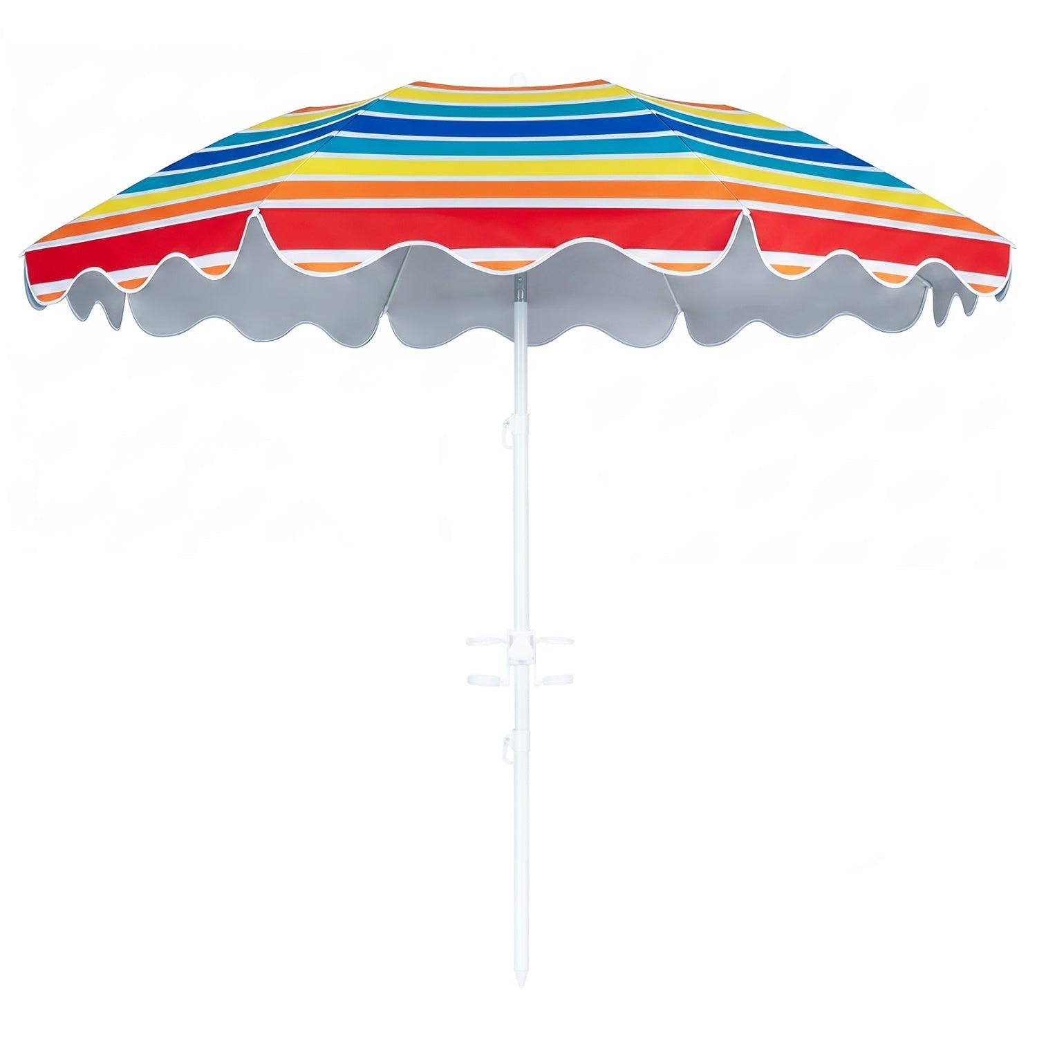 Beach Umbrella 6.5 FT with UPF 50+ Sun Protection & Sand Anchor