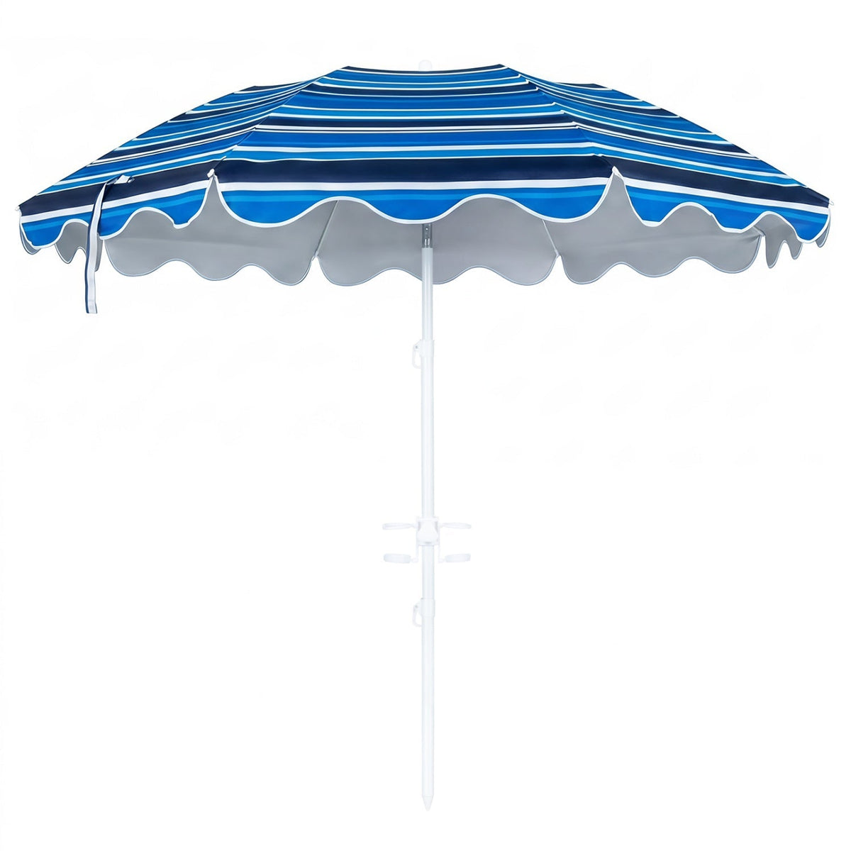 Beach Umbrella 6.5 FT with UPF 50+ Sun Protection & Sand Anchor