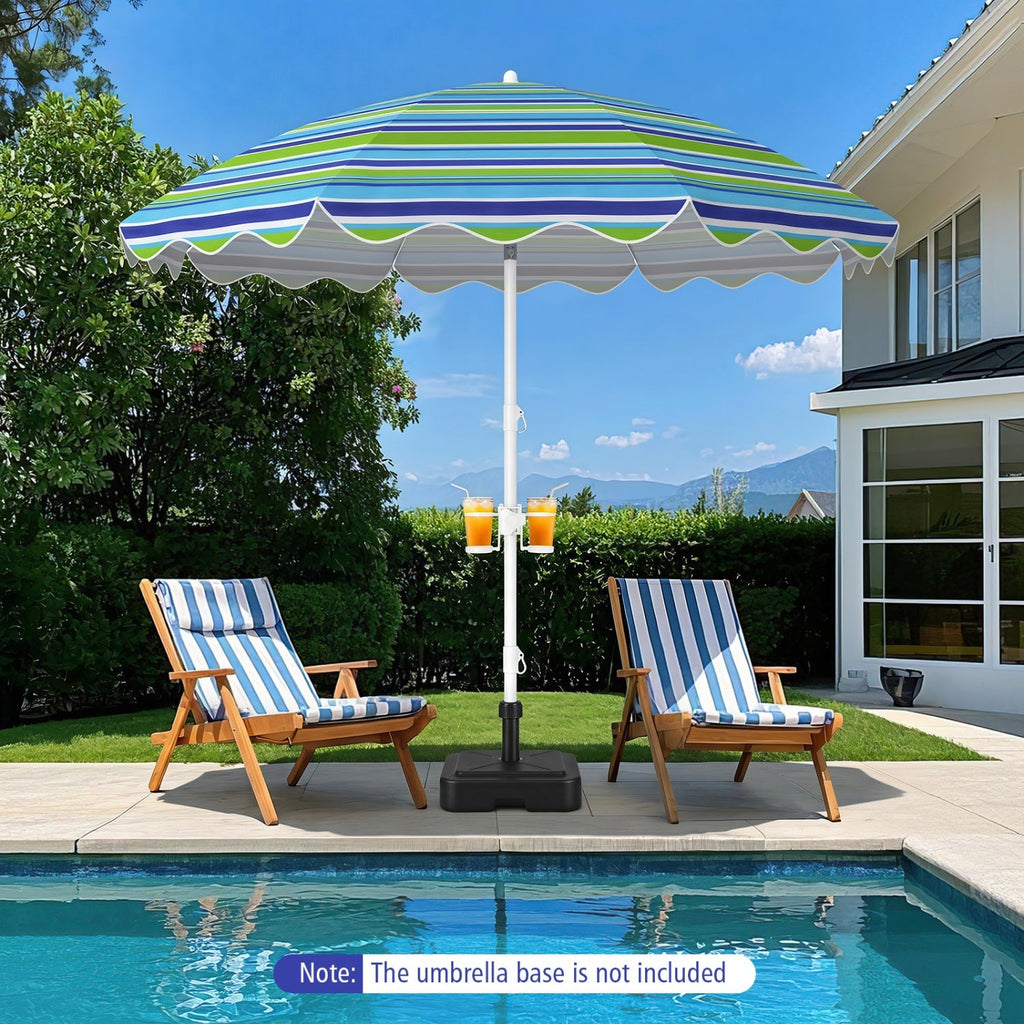 Beach Umbrella 6.5 FT with UPF 50+ and Sand Anchor