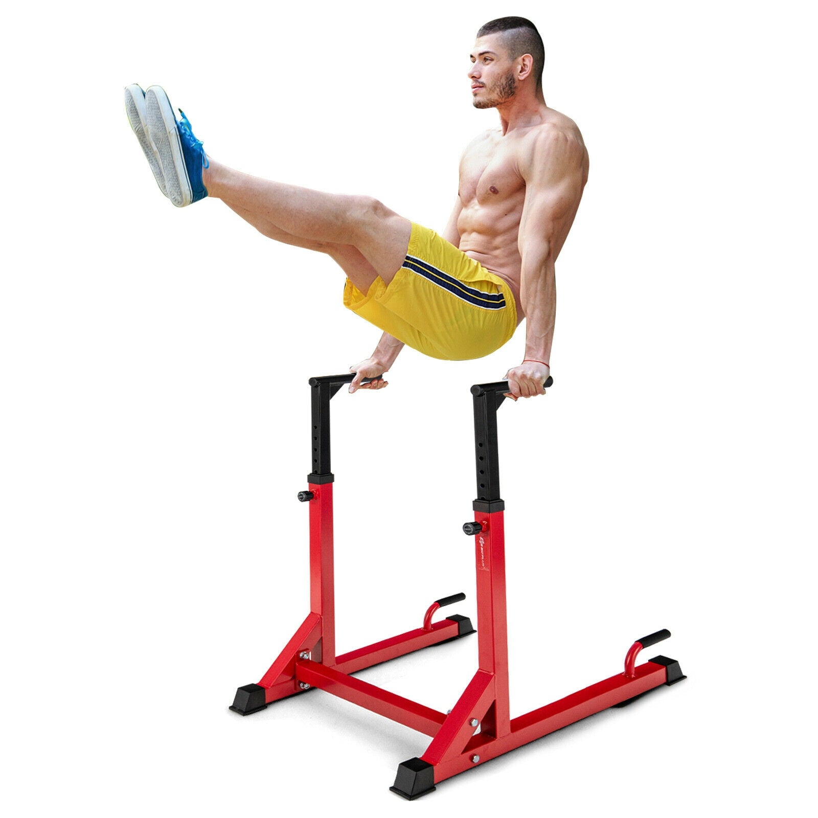 Adjustable Dip Bar with 10 Height Levels