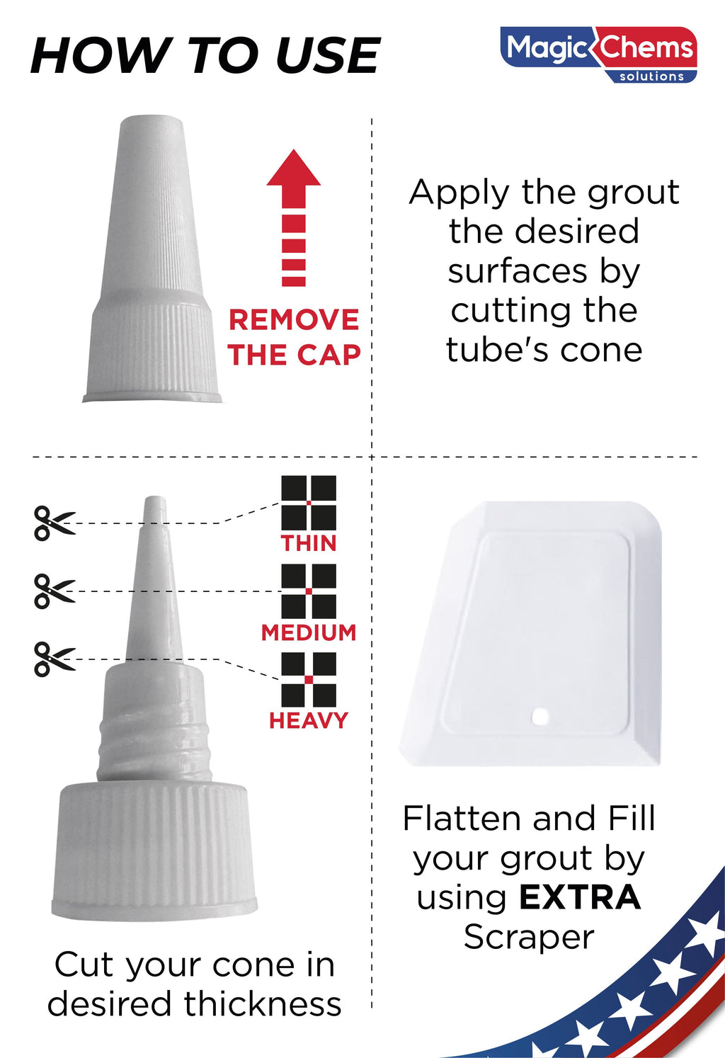 Tile Grout Repair, Cream 8.8 oz/250gr. Fast Drying Grout Repair Kit