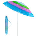 6 Feet Thatched Patio Umbrella with Tilt Design and Carrying Bag