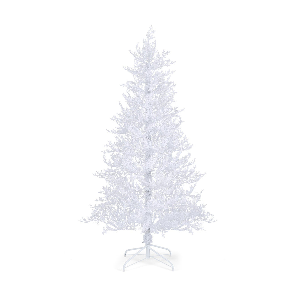 6 Feet Artificial Xmas Tree with 383 PE Branch Tips and 300 LED Lights