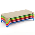 Portable 6 Pack Stackable Daycare Cots Sleeping Bed for Kids 52 Inch