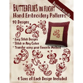 Butterflies in Flight Hand Embroidery Patterns - Paperback