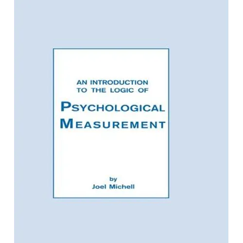 An Introduction To the Logic of Psychological Measurement - Paperback