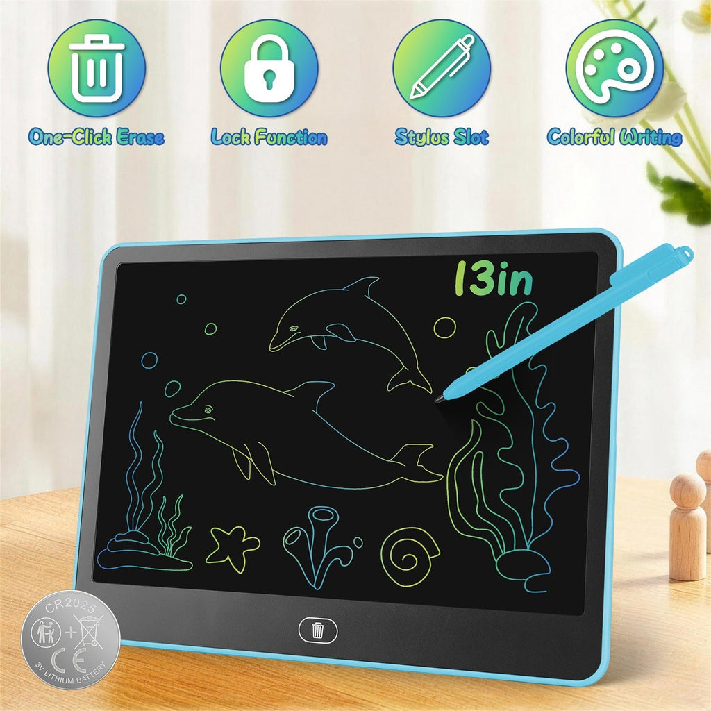 LCD Writing Tablet for Kids with Stylus & Lock Function