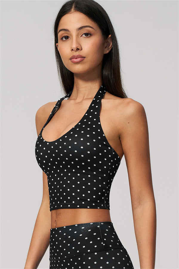 The Frame Halter Tank Top Capri Leggings 2-Piece Set