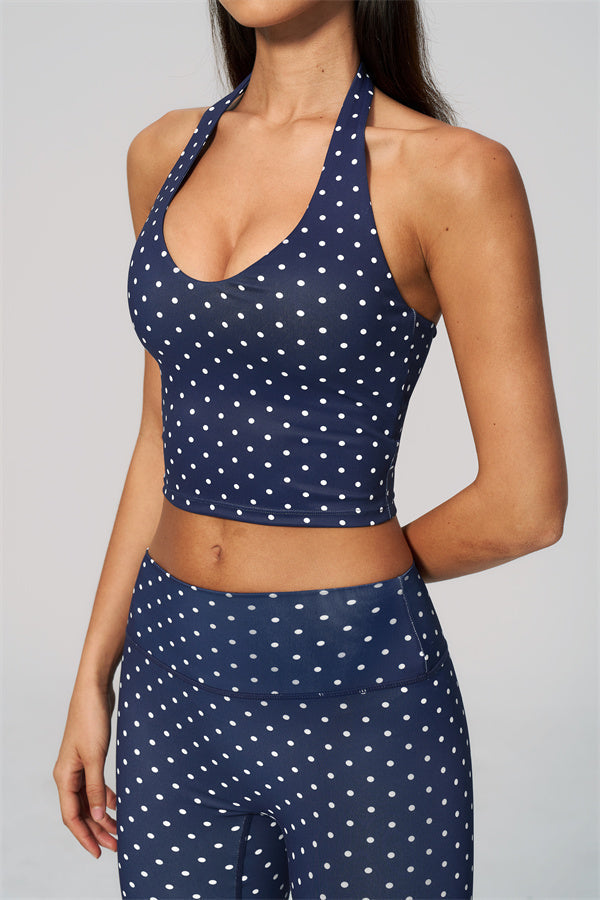 The Frame Halter Tank Top Capri Leggings 2-Piece Set